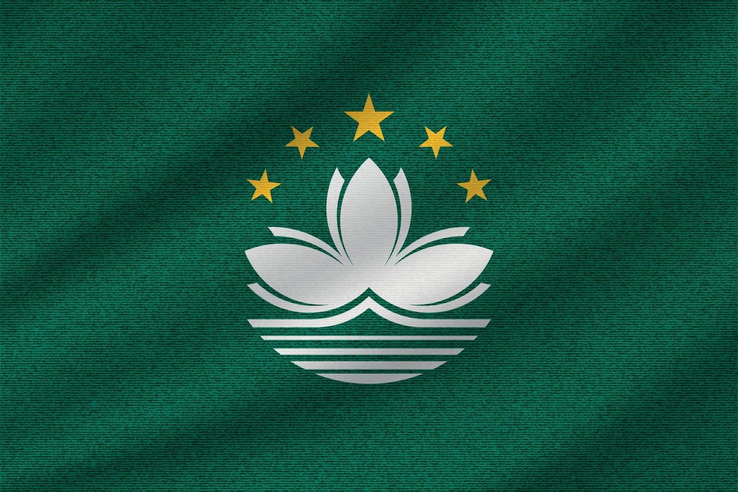 Nationalflagge von Macao vektor
