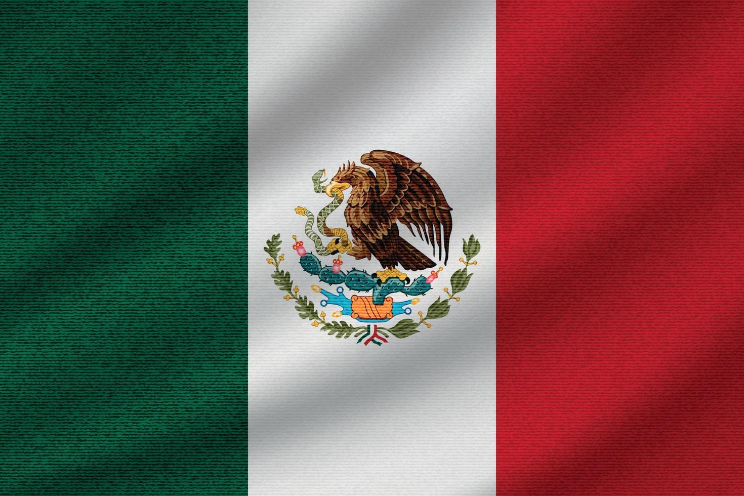 Nationalflagge von Mexiko vektor