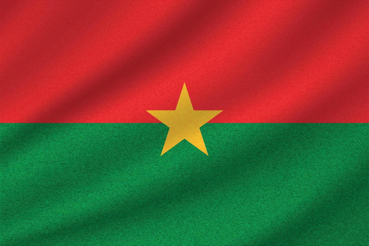 Burkina Fasos nationella flagga vektor