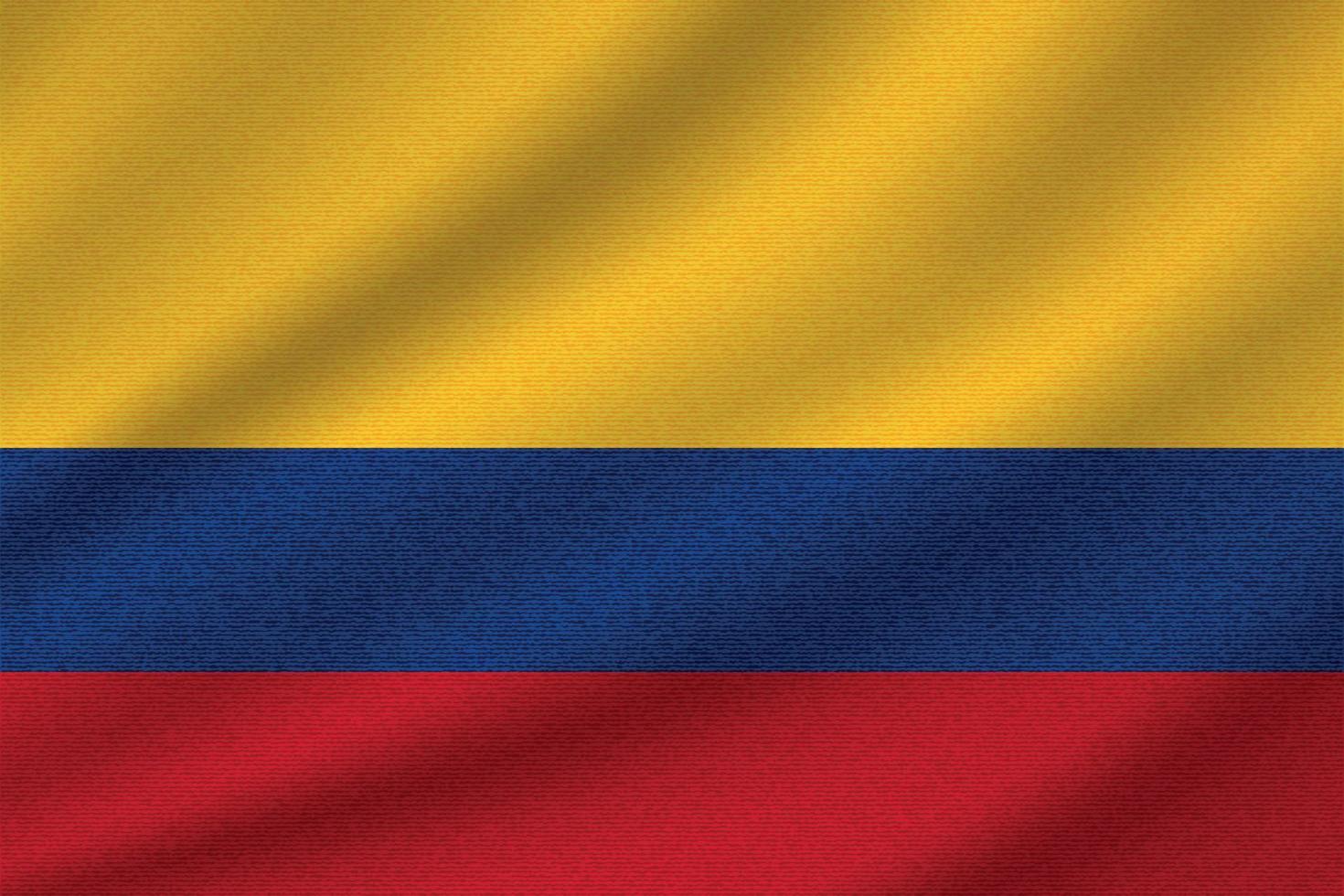 colombias nationella flagga vektor