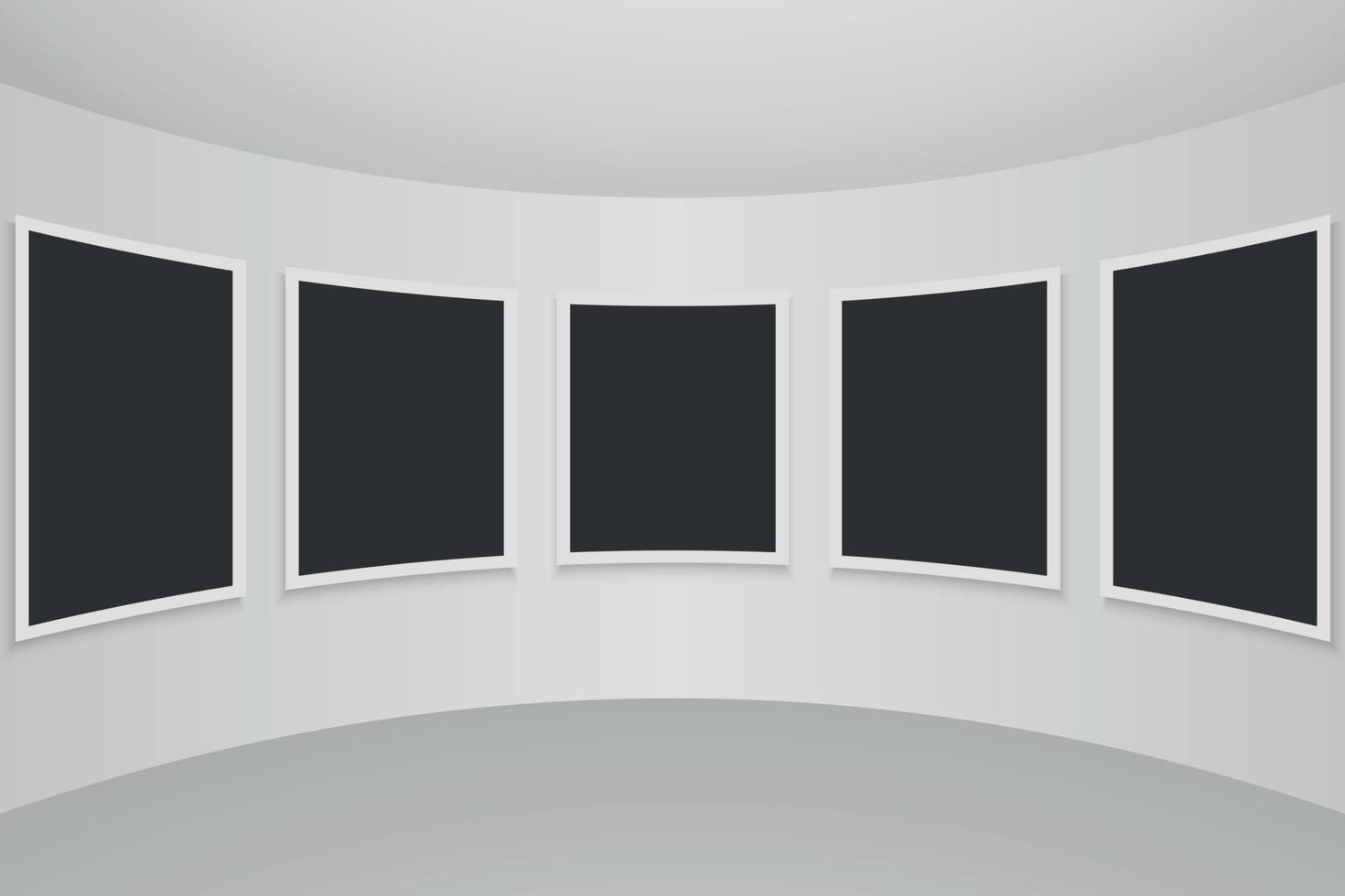 Galleri interiör vektor illustration