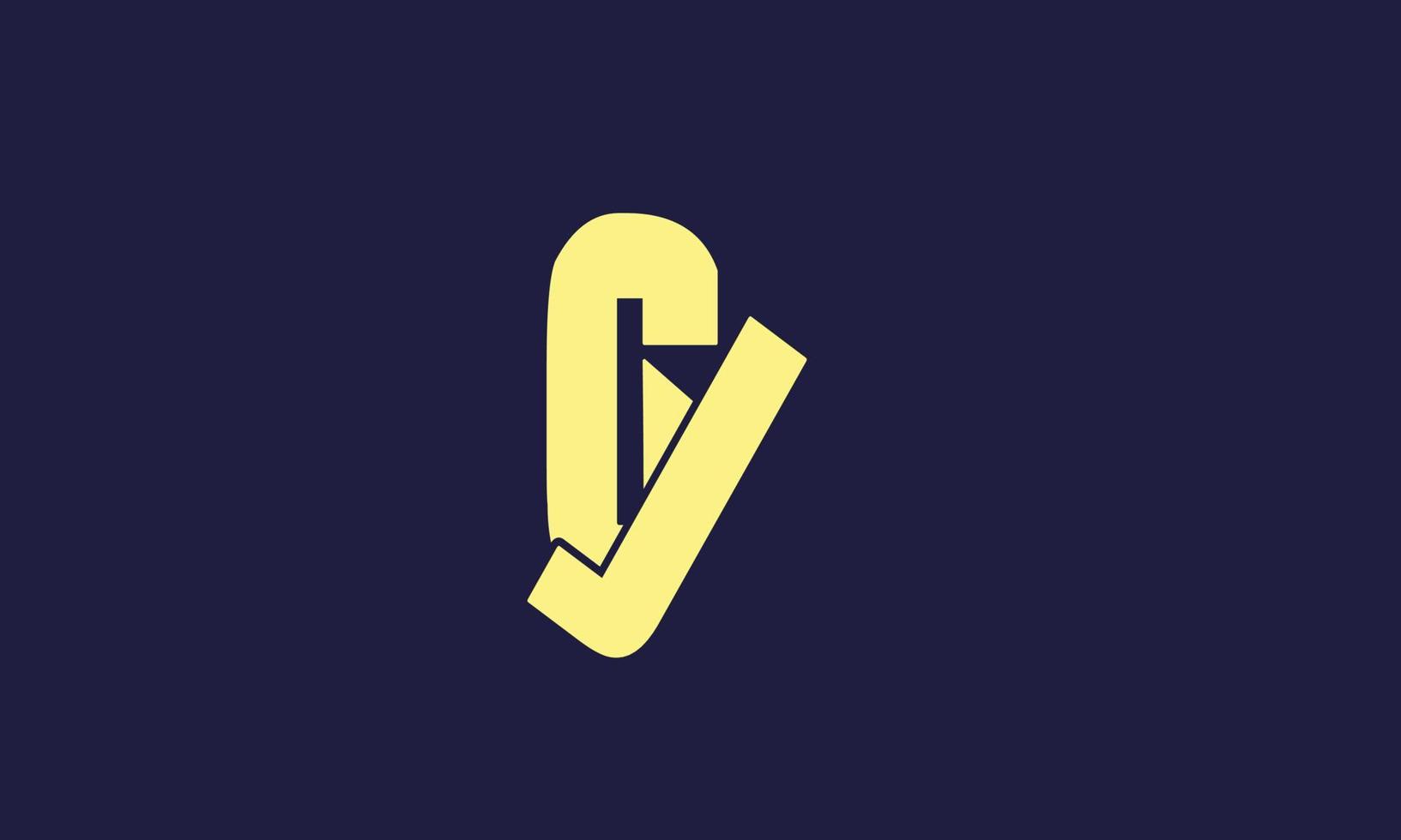 alphabet buchstaben initialen monogramm logo gj, jg, g und j vektor