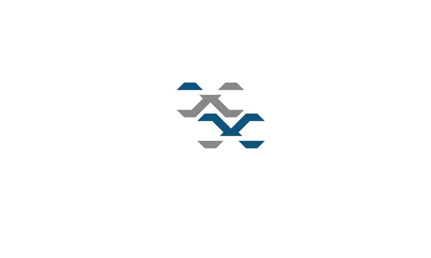 alfabetet bokstäver initialer monogram logotyp xx vektor