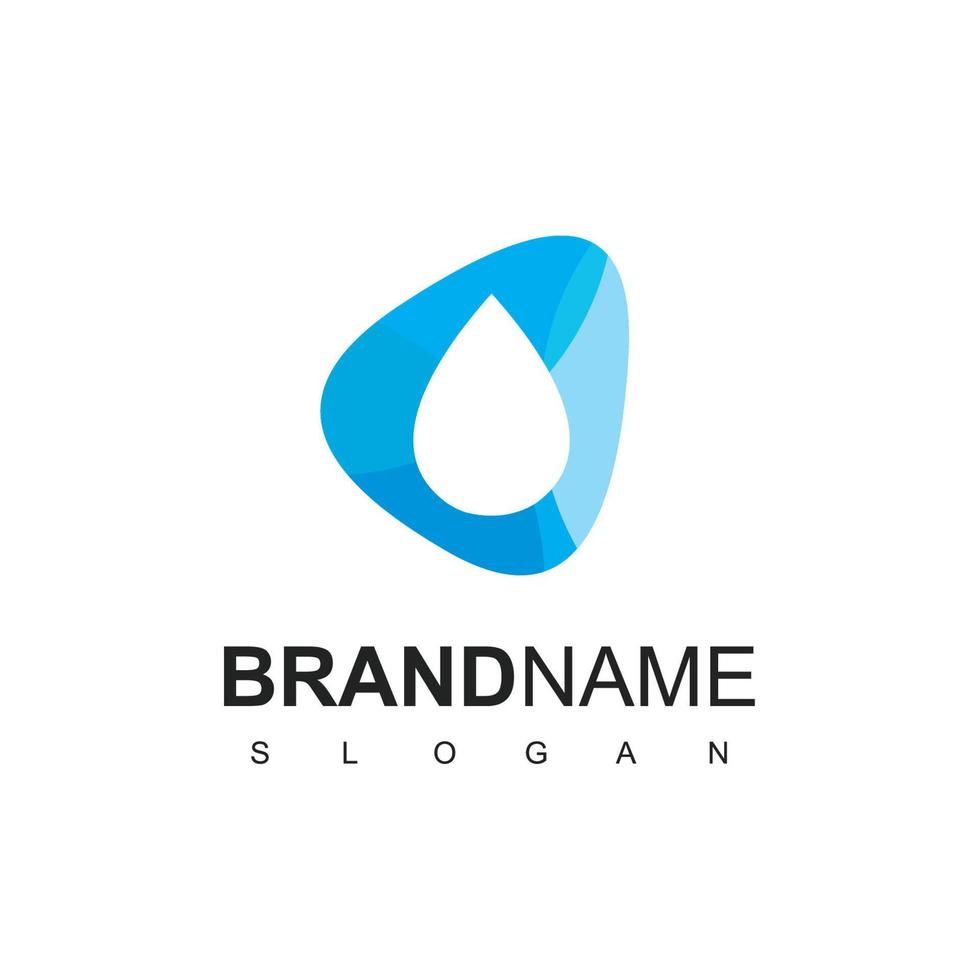 Logo-Vorlage für sauberes Wasser vektor