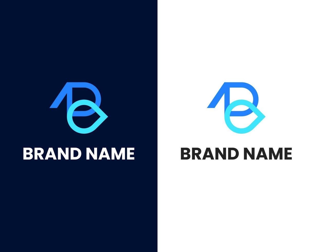 brev b och o mark modern logotyp design mall vektor
