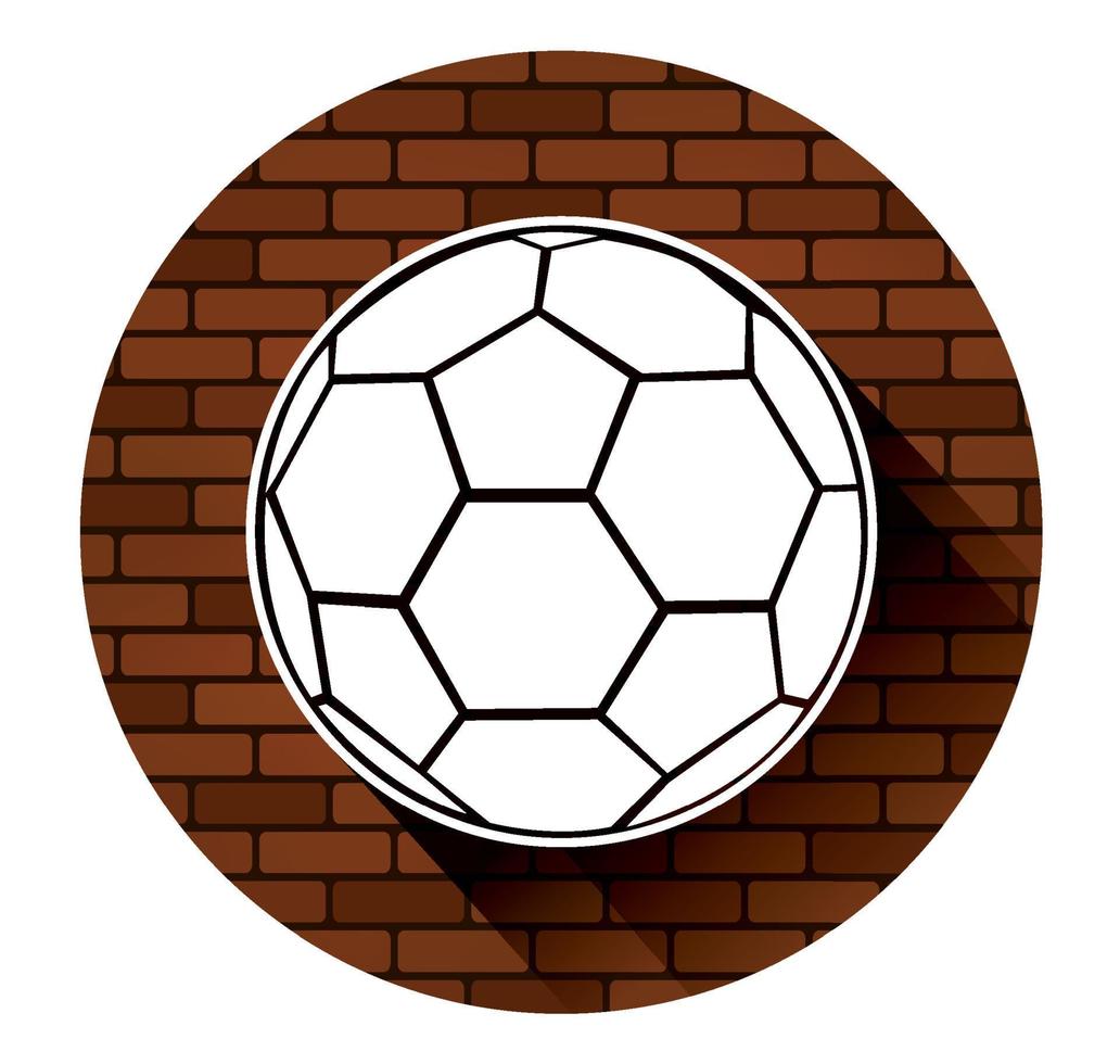 Illustration der Straßenfußball-Ikone vektor