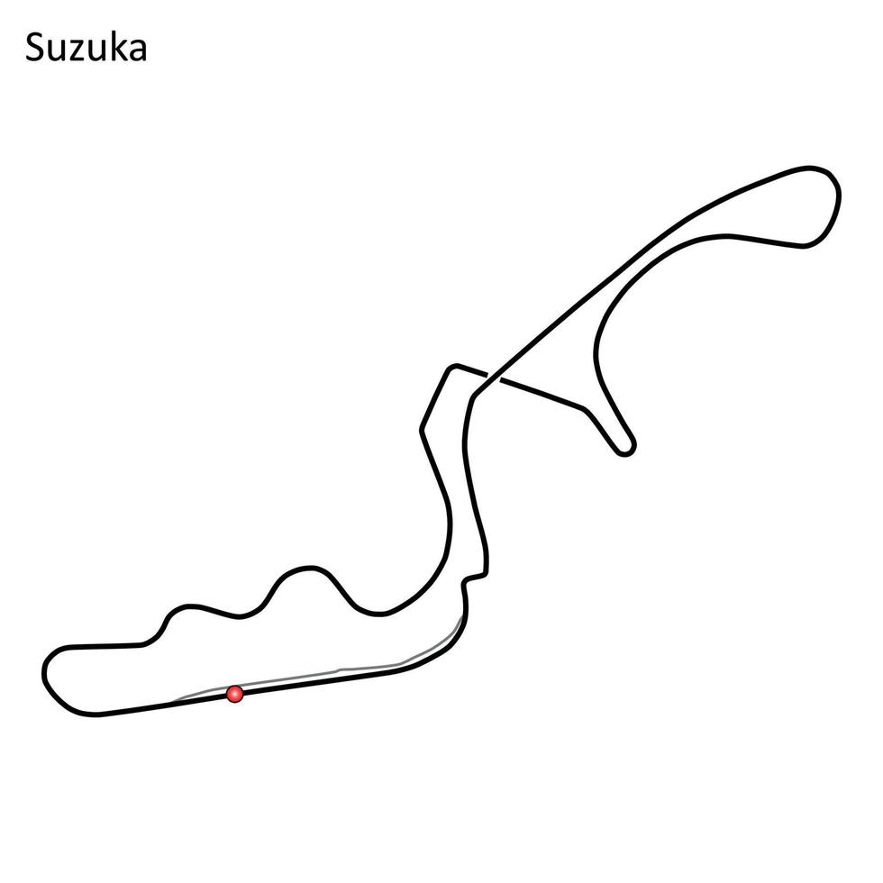 suzuka internationaler rennkurs vektor