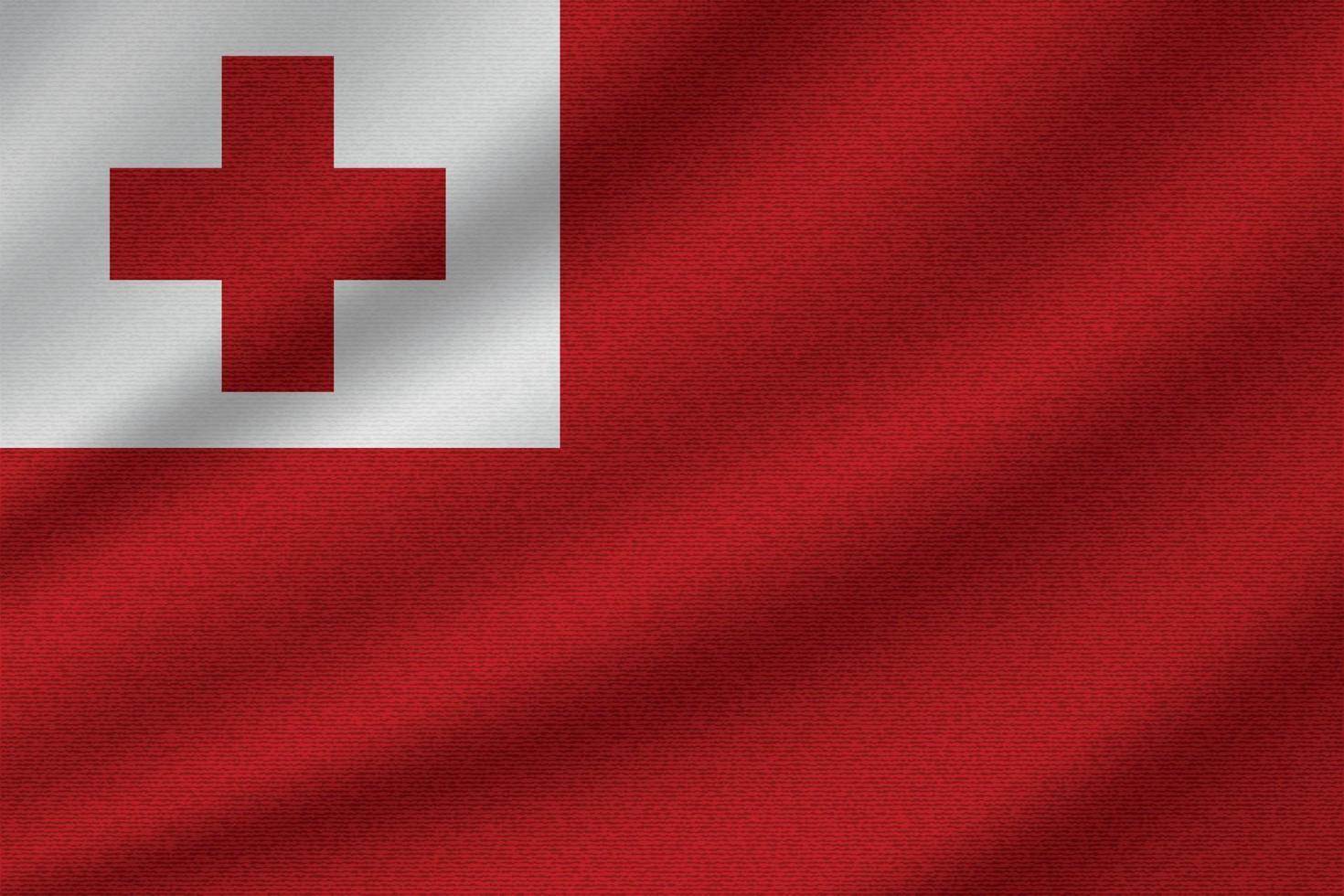 Nationalflagge von Tonga vektor