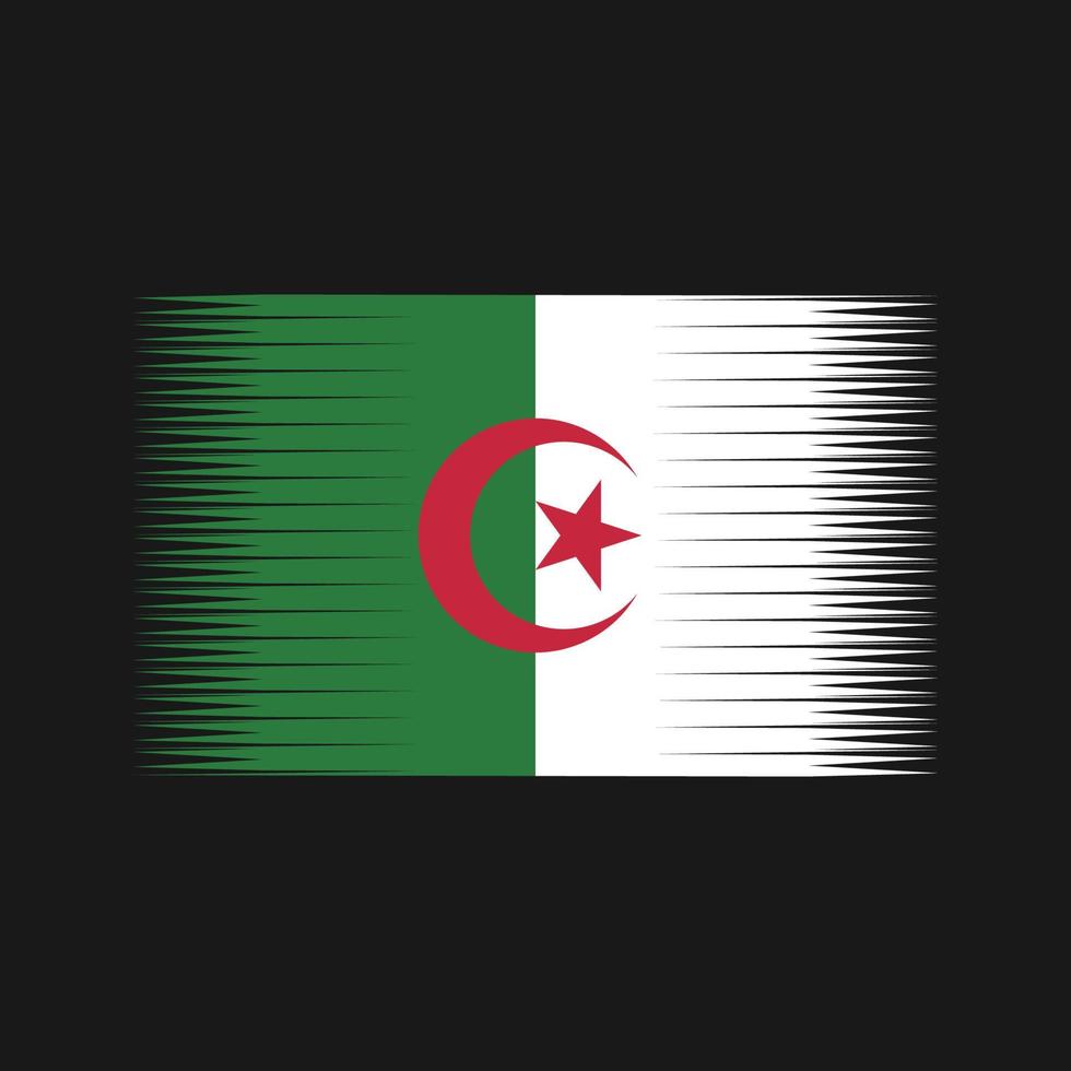 Algerien-Flaggenvektor. Nationalflagge vektor