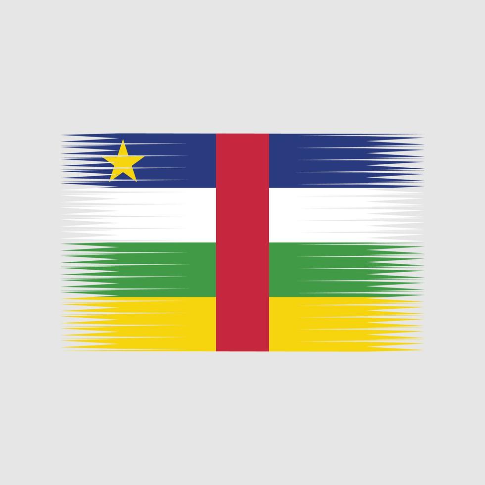Vektor der zentralafrikanischen Flagge. Nationalflagge