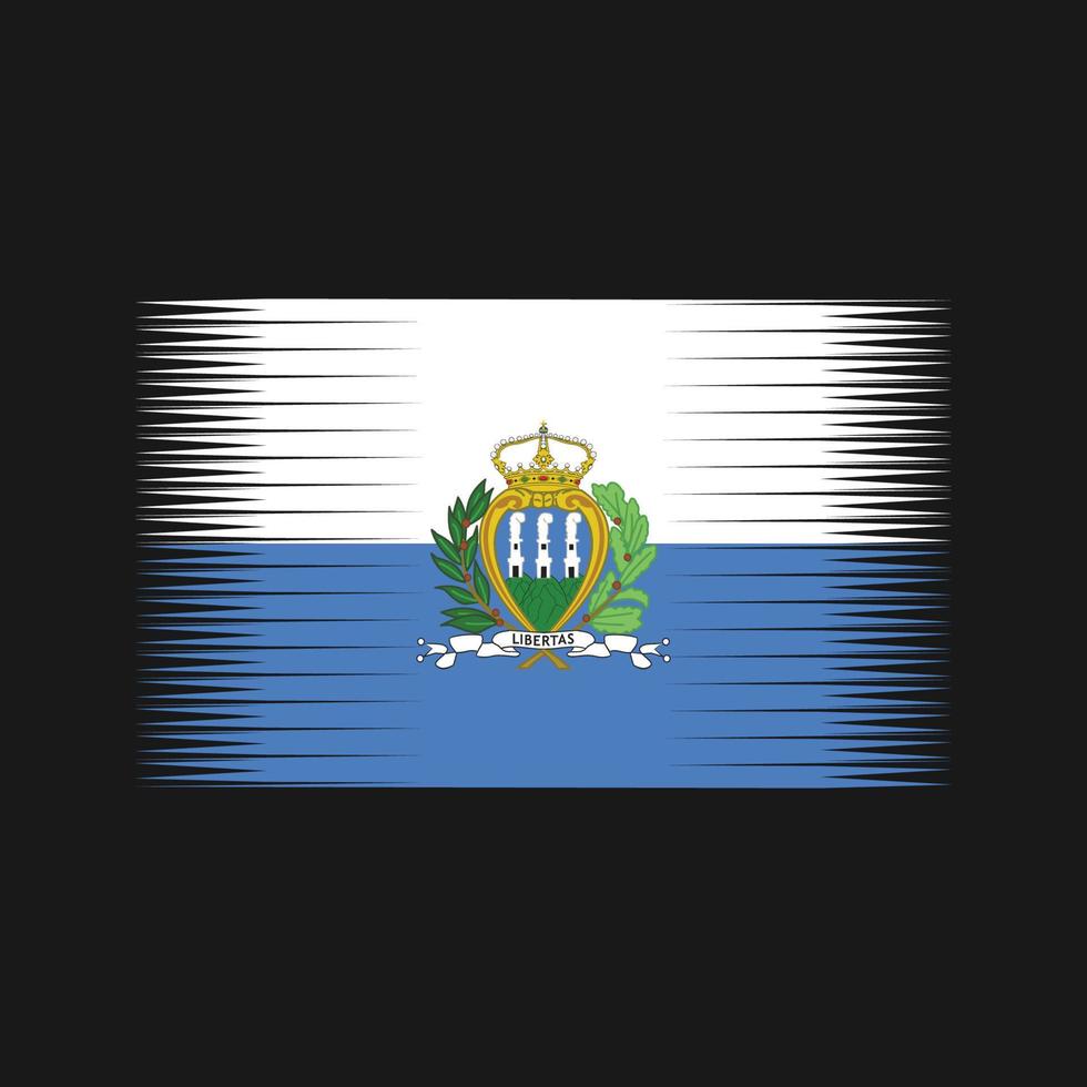 Vektor der San-Marino-Flagge. Nationalflagge