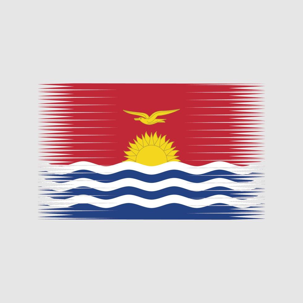 Kiribati-Flaggenvektor. Nationalflagge vektor