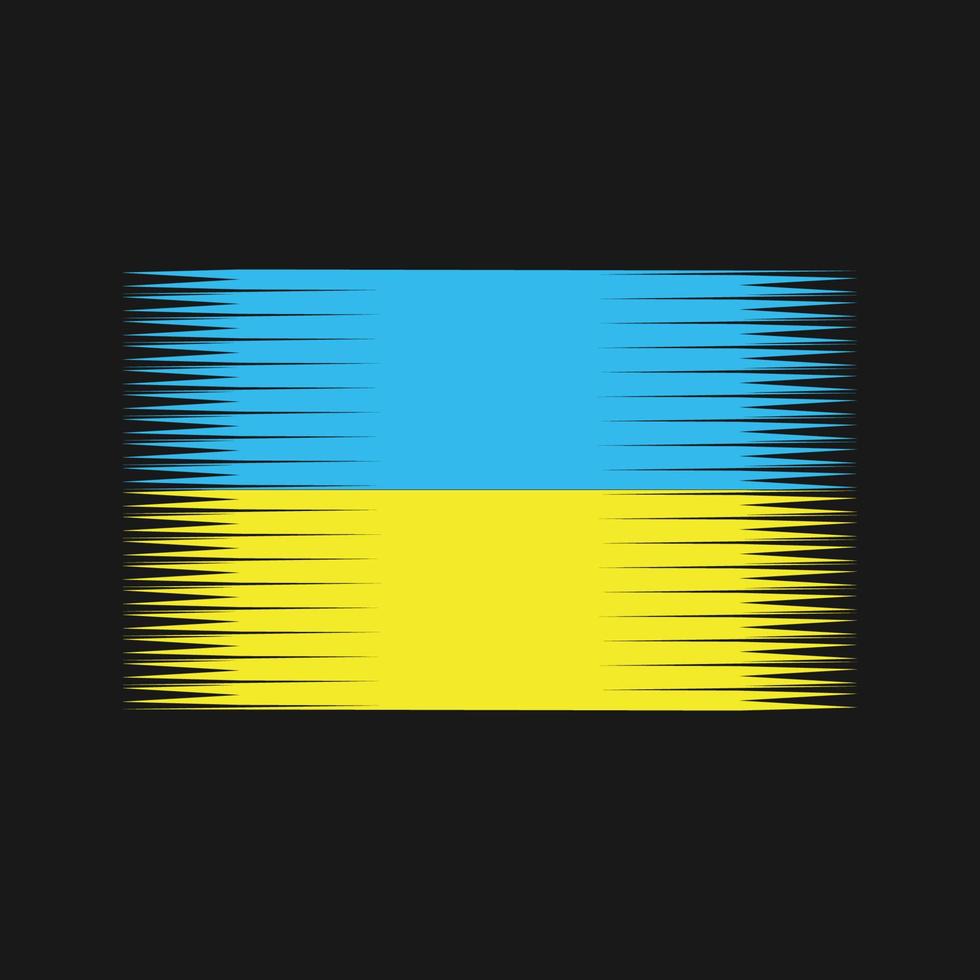 ukrainska flaggan vektor. National flagga vektor