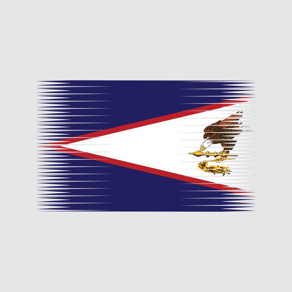 amerikanisch-samoa-flaggenvektor. Nationalflagge vektor