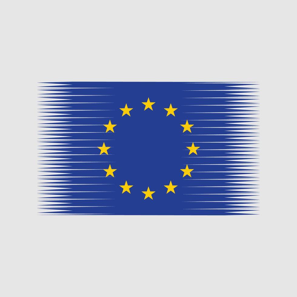 Europeiska flaggan vektor. National flagga vektor
