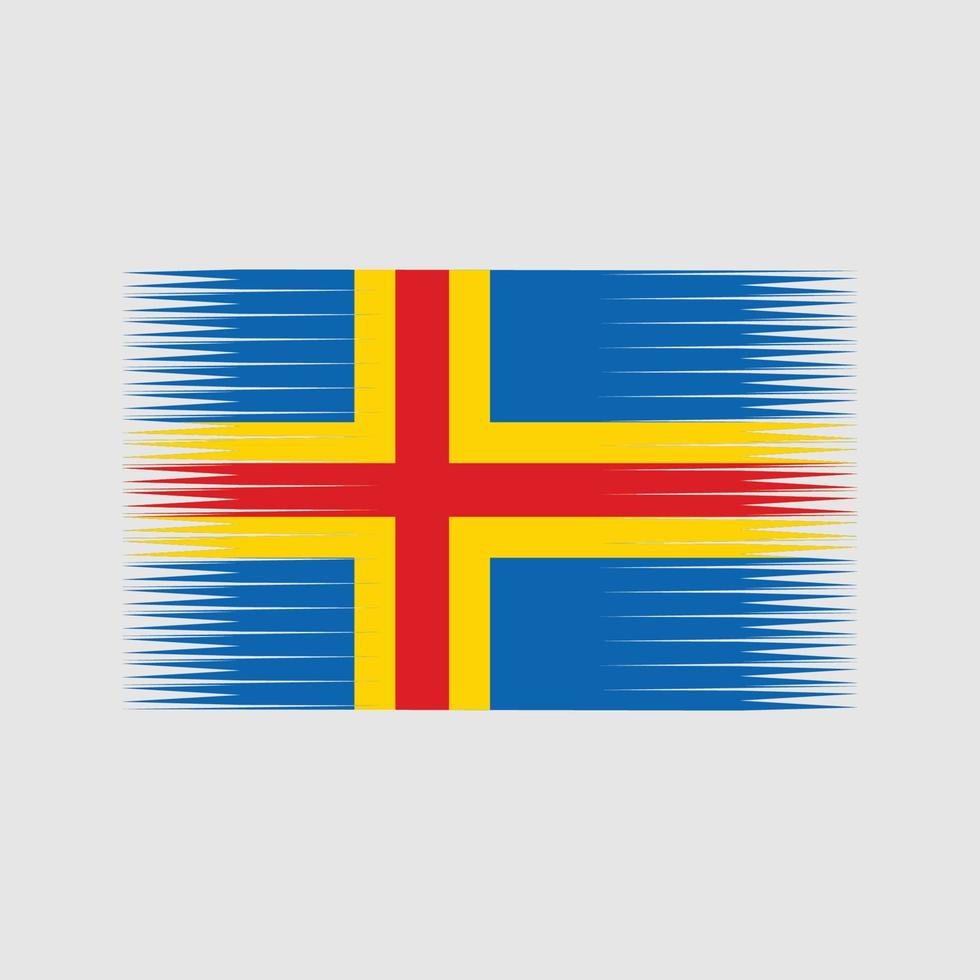 åland öarna flagga vektor. National flagga vektor