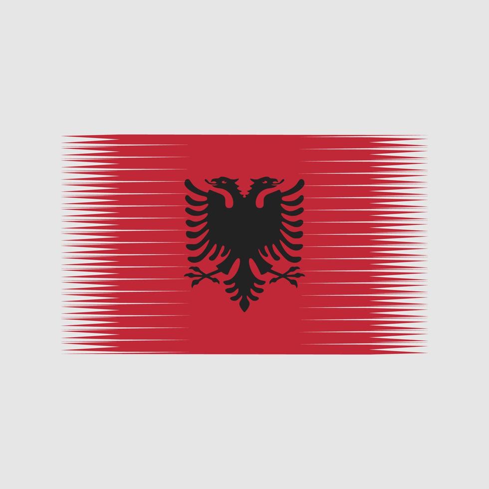 albanien flagga vektor. National flagga vektor