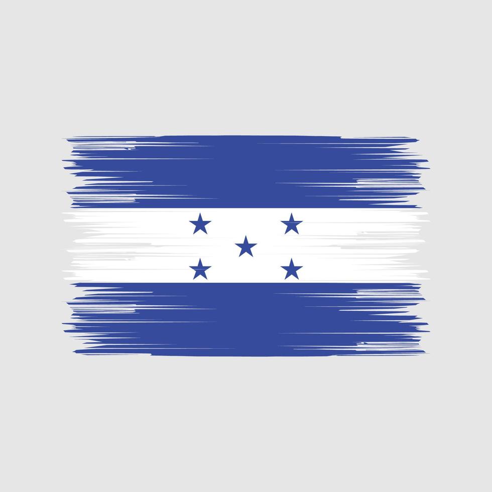 honduras flaggborste. National flagga vektor