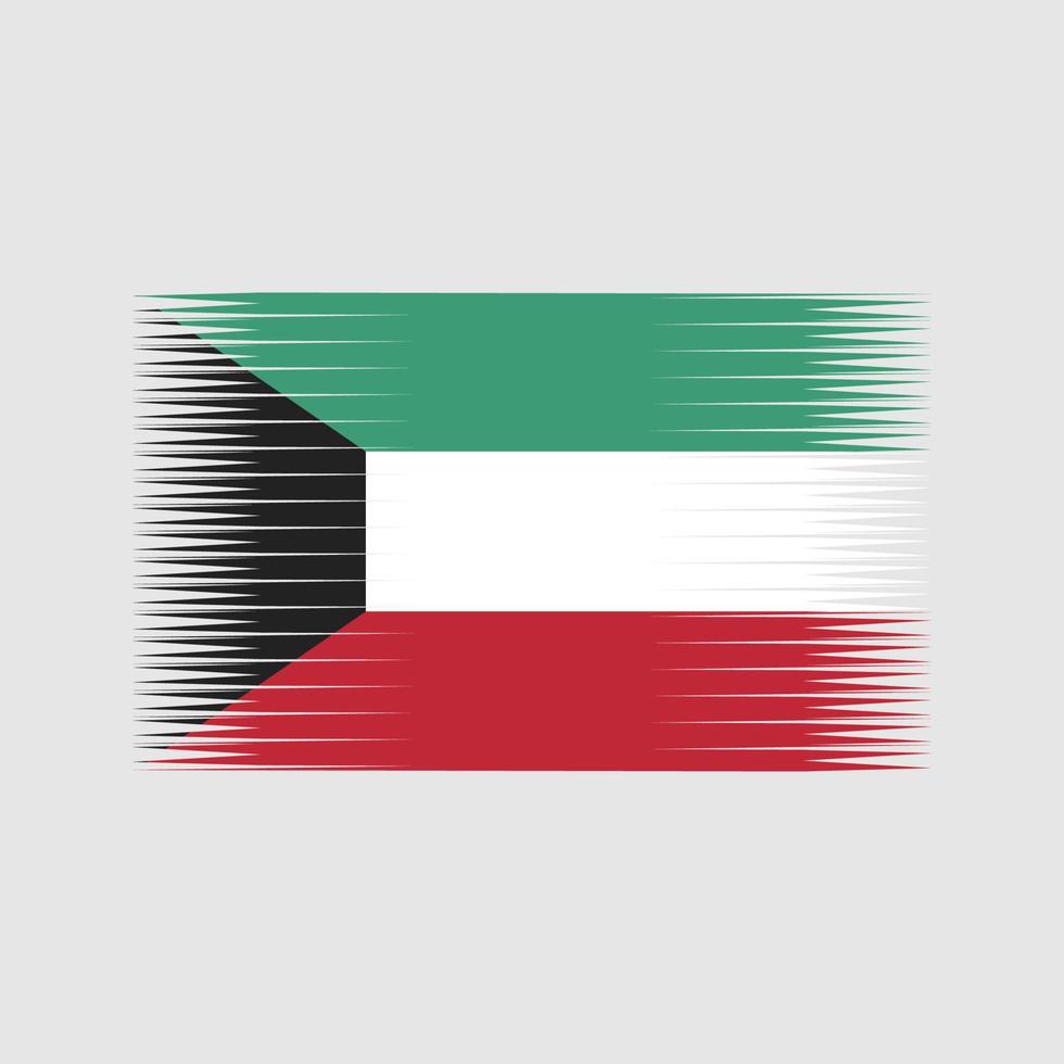 kuwait flagga vektor. National flagga vektor