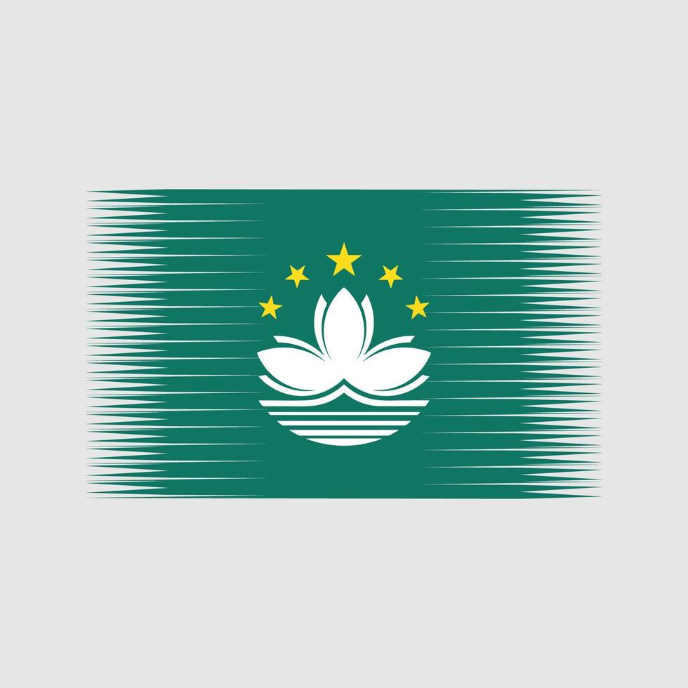 Vektor der Macau-Flagge. Nationalflagge