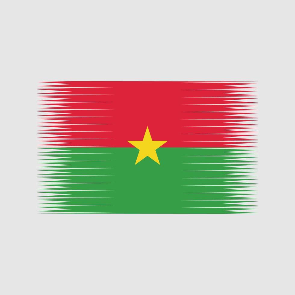 burkina faso flagga vektor. National flagga vektor