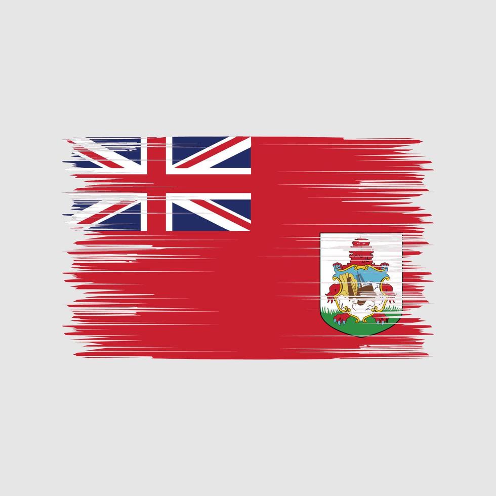 Bermuda-Flaggenbürste. Nationalflagge vektor