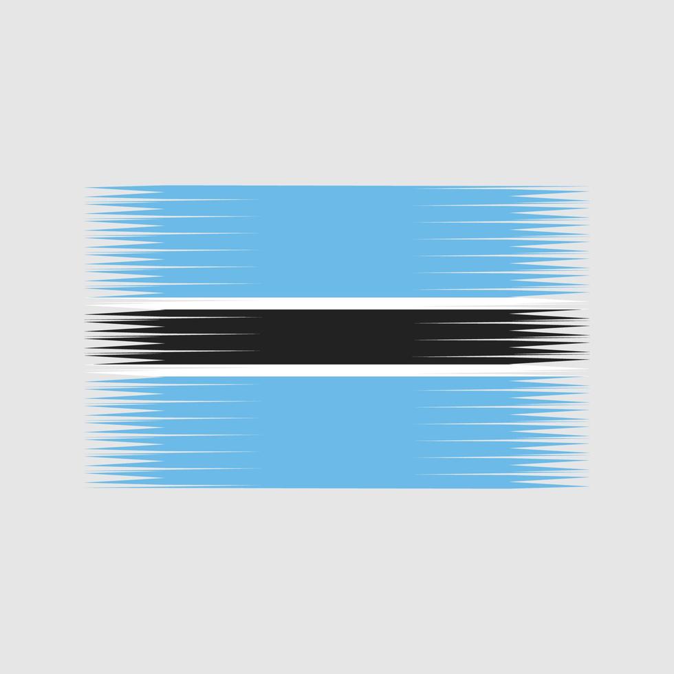 Botswana-Flaggenvektor. Nationalflagge vektor