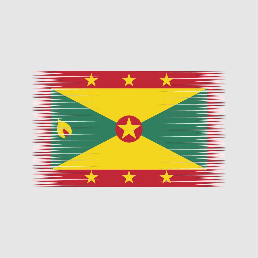 grenada flagga vektor. National flagga vektor