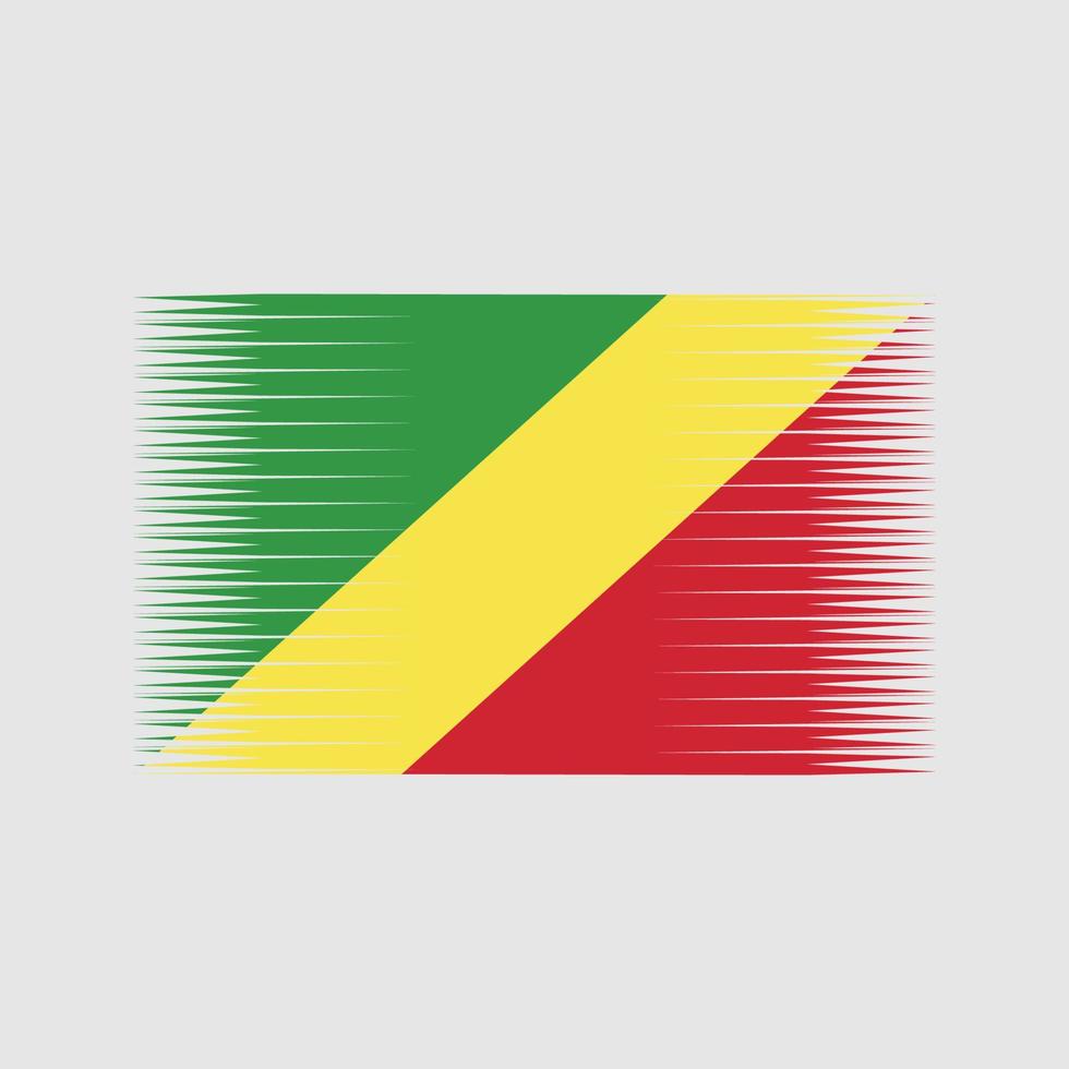 kongo flagga vektor. National flagga vektor