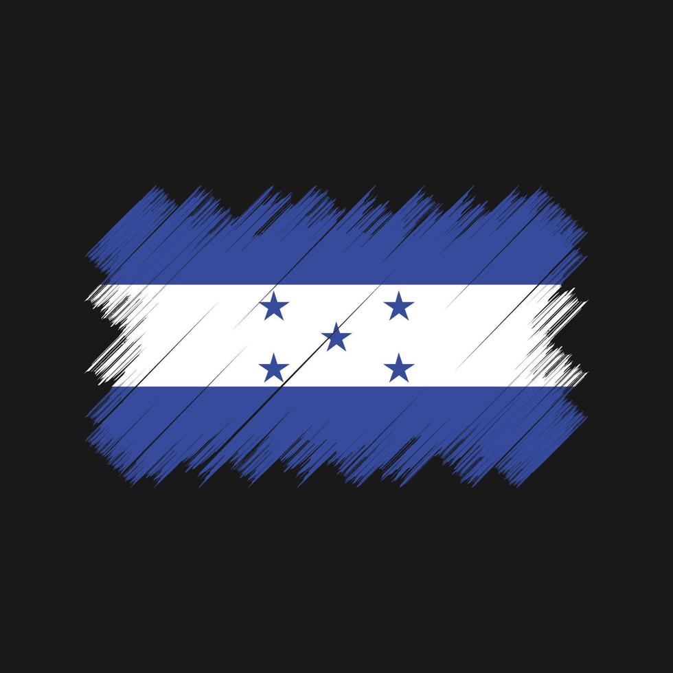 honduras flaggborste. National flagga vektor