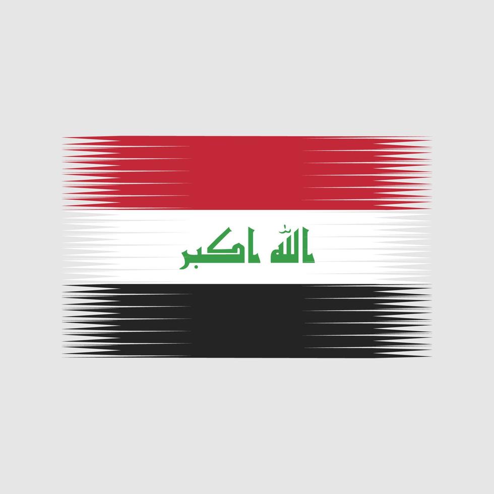 Irak flagga vektor. National flagga vektor