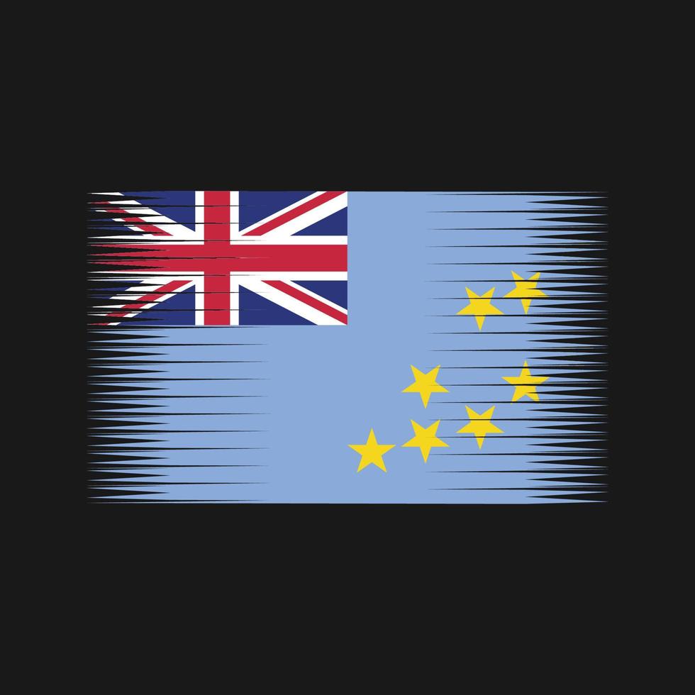 Vektor der Tuvalu-Flagge. Nationalflagge