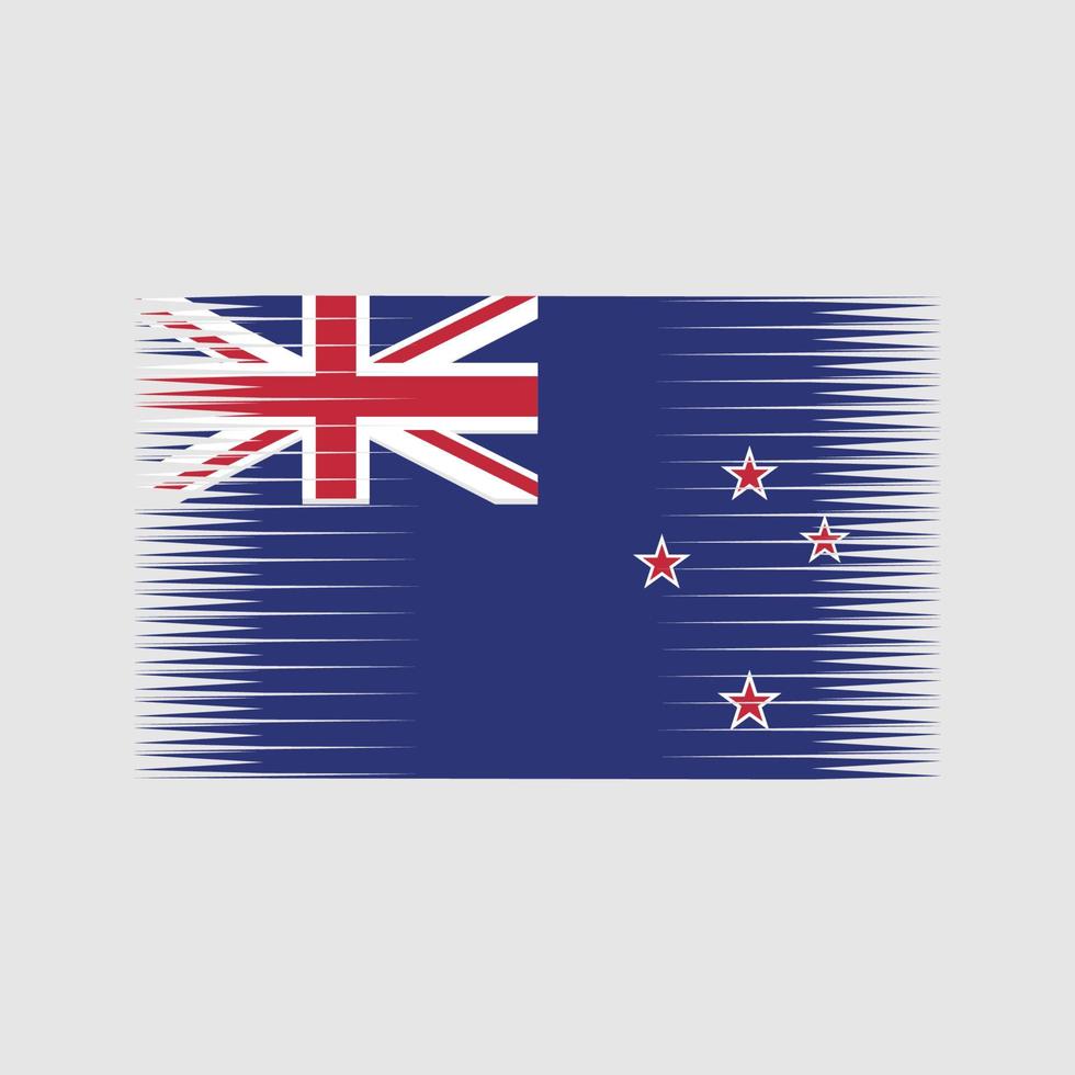 nya zeelands flaggvektor. National flagga vektor