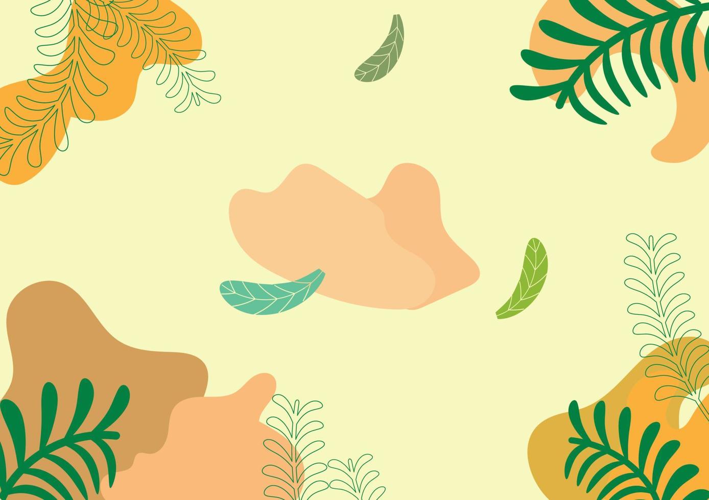 Natur Pflanzen abstrakten Hintergrund Hintergrund Tapetenmuster Vektor-Illustration vektor