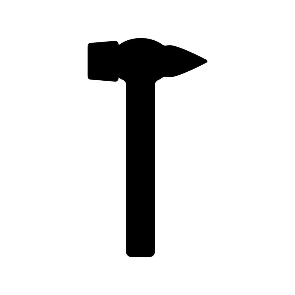Hammer-Symbol-Vektor-Illustration vektor