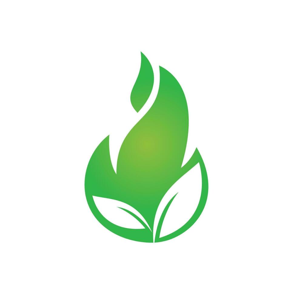 brand blad vektor logotyp design. eco grön alternativ energi logotyp design vektor mall.