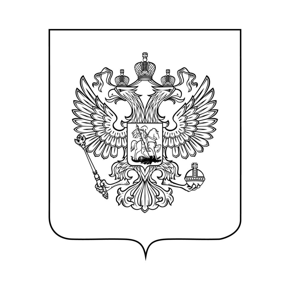 Symbol von Russland vektor