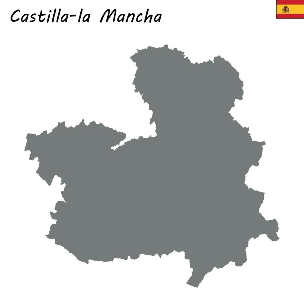 hög kvalitet Karta autonom gemenskap av Spanien. vektor