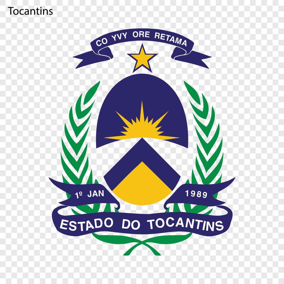 Wappen tocantins vektor