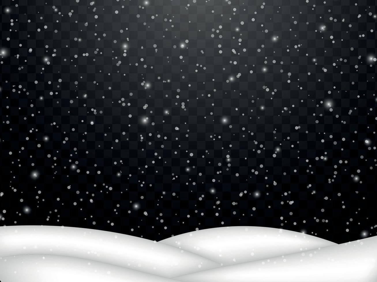 abstrakt snöflinga bakgrund. falla av snö med snödriva vektor