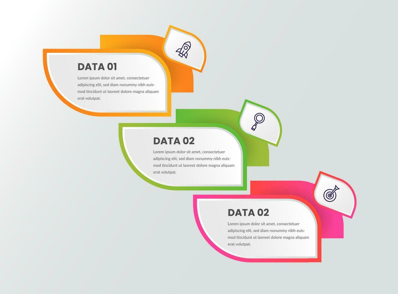 färgrik företag infographic design element vektor