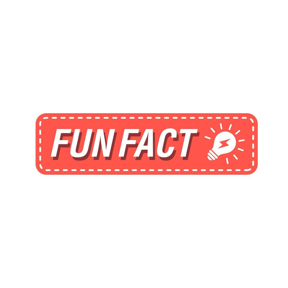 Fun Fact Ribbon Vektor. einfache etikettenvorlage post symbol aufkleber für social media hintergrund, schnelle tipps vorlage fyi modernes grafisches etikettendesign vektor