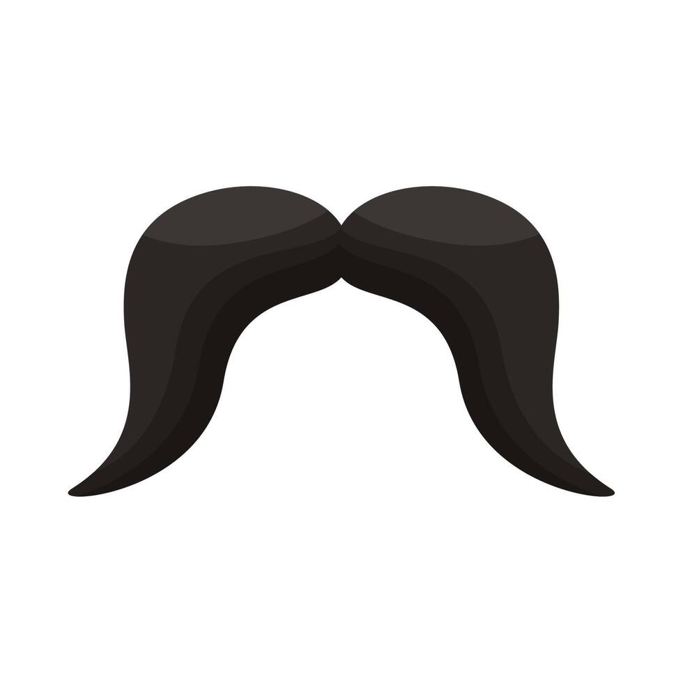 mustasch macho tillbehör vektor