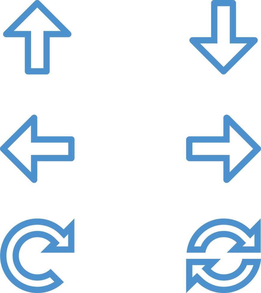 Symbolsatz für Webpfeile. Website Richtungspfeile Zeichen. Pfeil. Mauszeiger. Sammlung verschiedener Pfeilzeichen. schwarze Vektorpfeilsymbole. moderne einfache Pfeile vektor