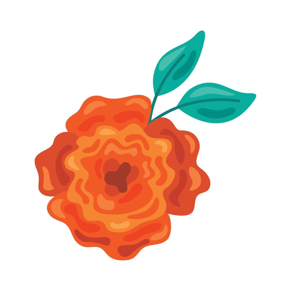 apelsinblomma trädgård vektor