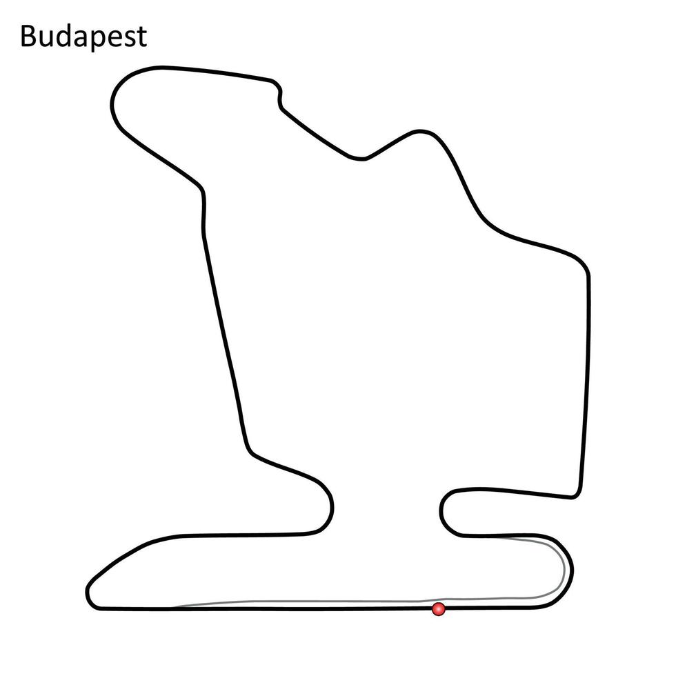 hungaroring-vektorillustration vektor