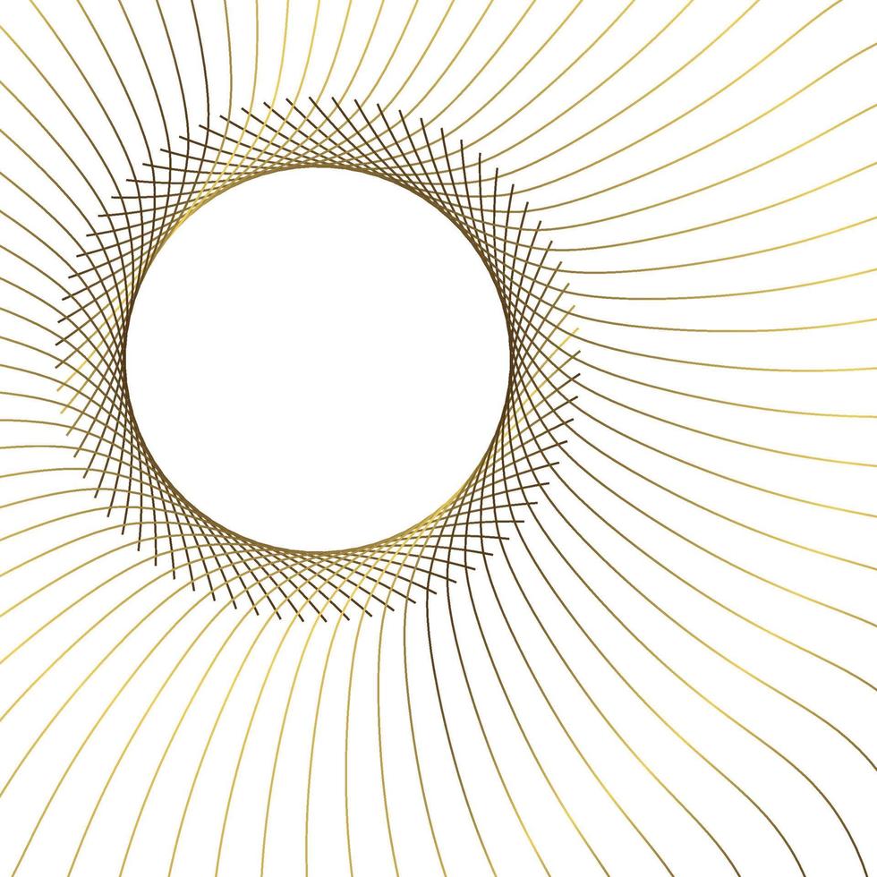 goldenes geometrisches abstraktes muster vektor