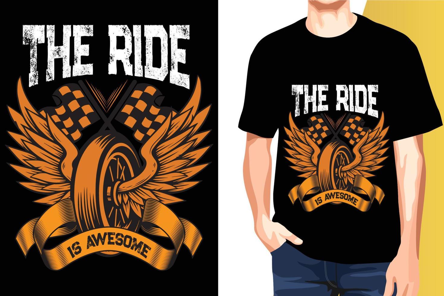motorcykel älskare t-shirt design vektor skriva ut redo mallar