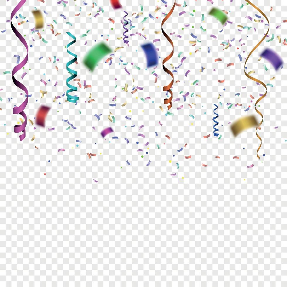 färgrik konfetti vektor illustration