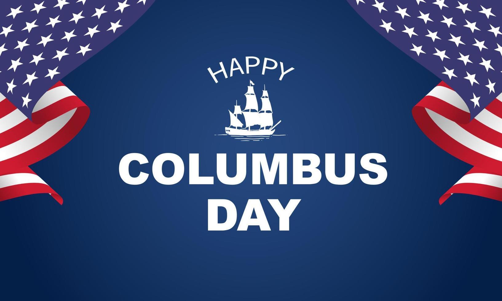 columbus dag bakgrund design. baner, affisch, hälsning kort. vektor illustration.